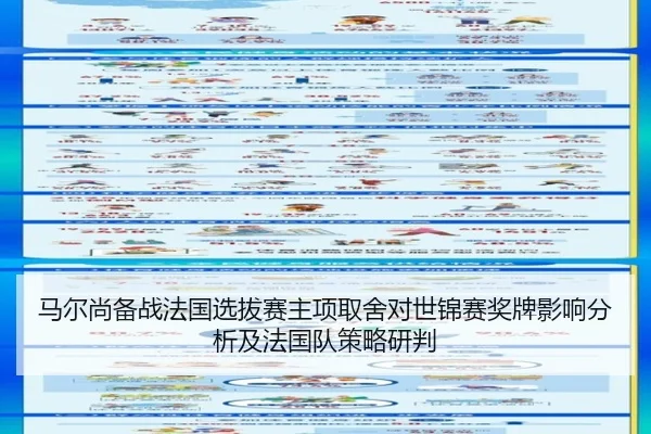 马尔尚备战法国选拔赛主项取舍对世锦赛奖牌影响分析及法国队策略研判